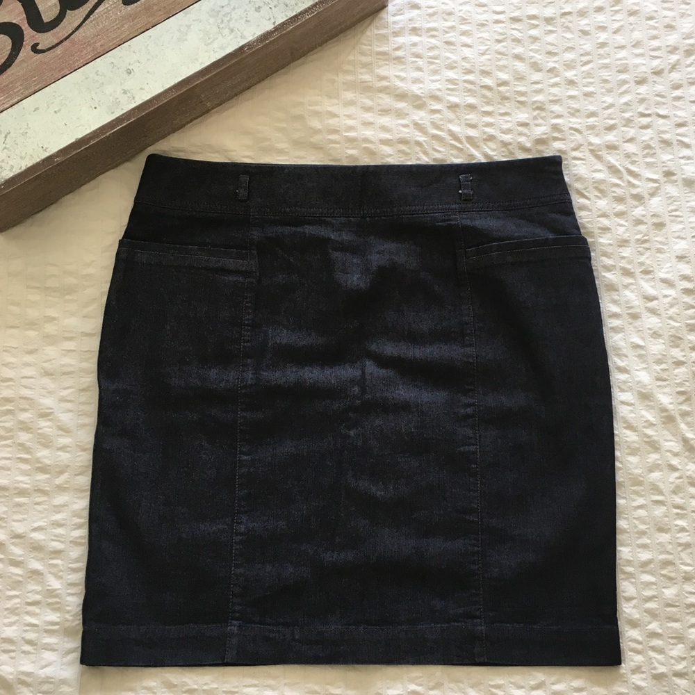 Kenneth Cole Reaction Dark Blue Jean Skirt